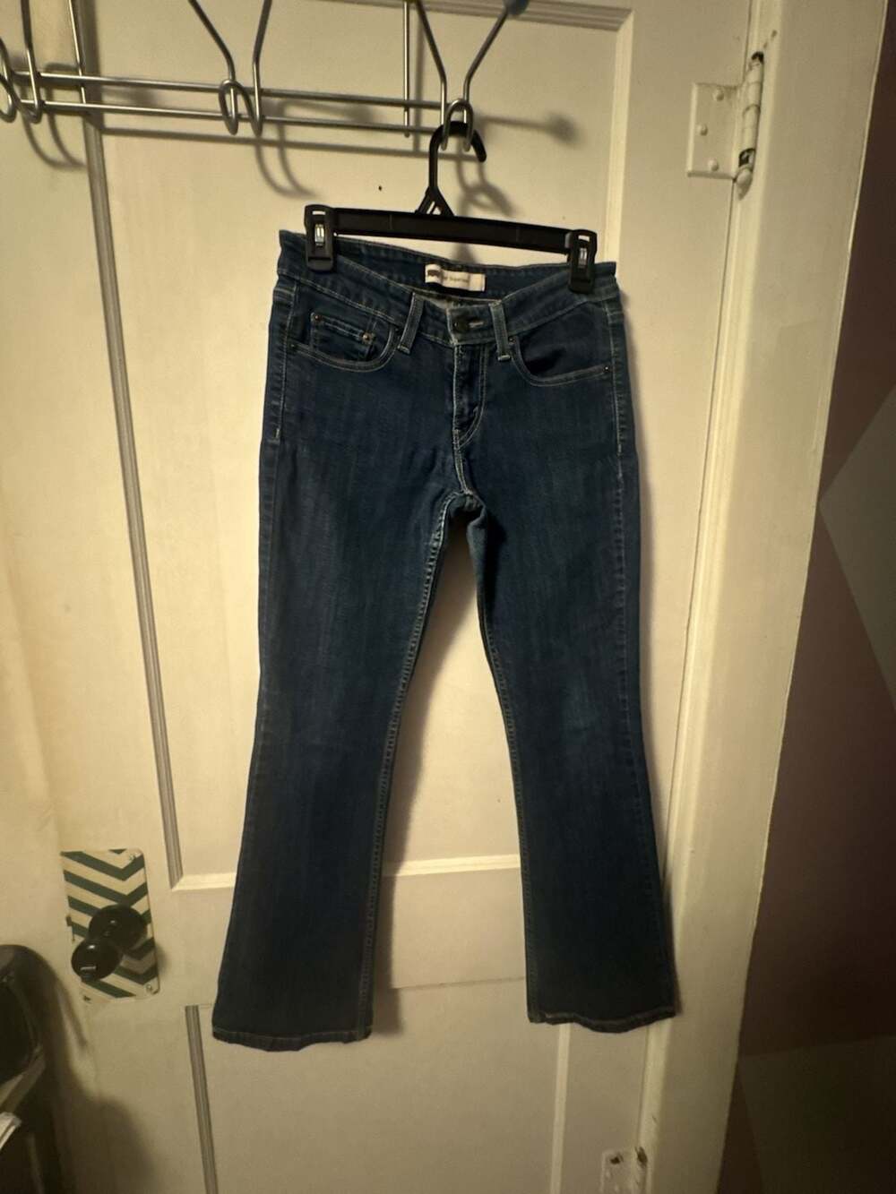 Levi's 518 Superlow Bootcut Jeans Dark Blue Wash